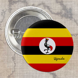 Uganda button, patriotic Ugandan Flag fashion 3 Cm Round Badge