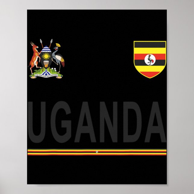 Uganda Cheer Jersey 2017  Football Ugandan  Poster (Front)