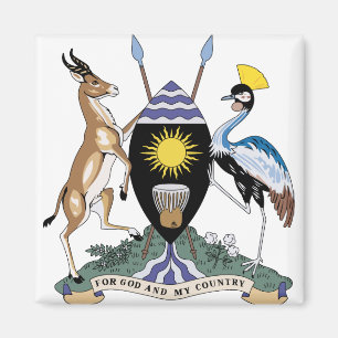 Uganda Coat of Arms detail Magnet
