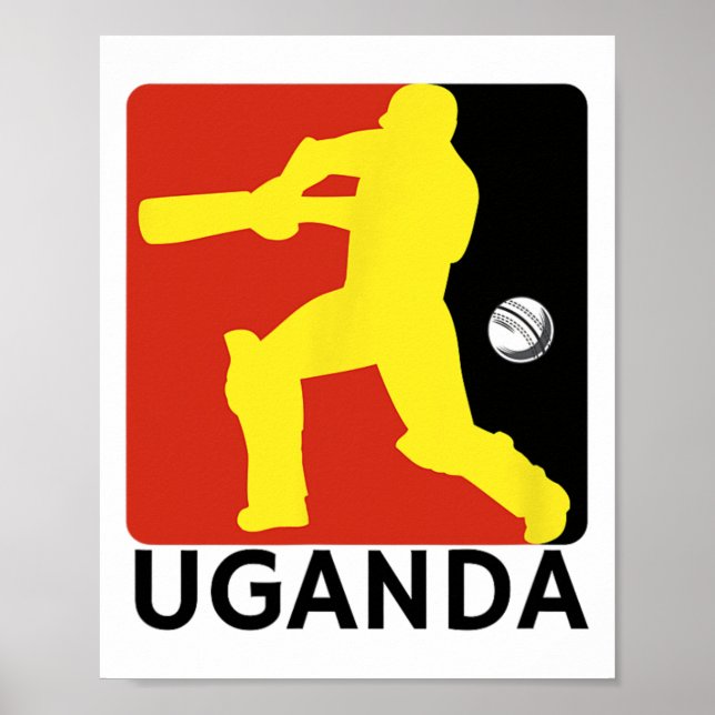 Uganda Cricket Jersey Uganda Schedule Cricket  Poster (Front)