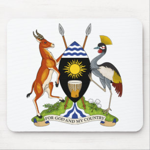uganda emblem mouse mat