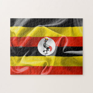 Uganda Flag 11" x 14" Photo Puzzle with Gift Box