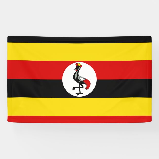 Uganda flag banner (Horizontal)