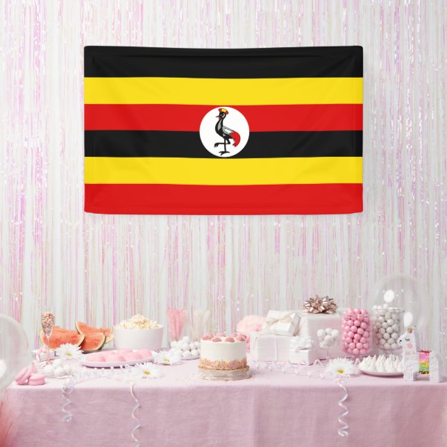 Uganda flag banner (Party)