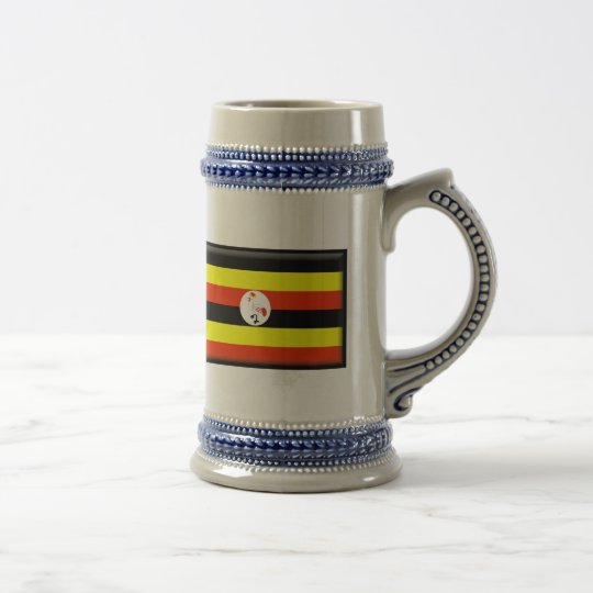 Uganda Flag Beer Stein