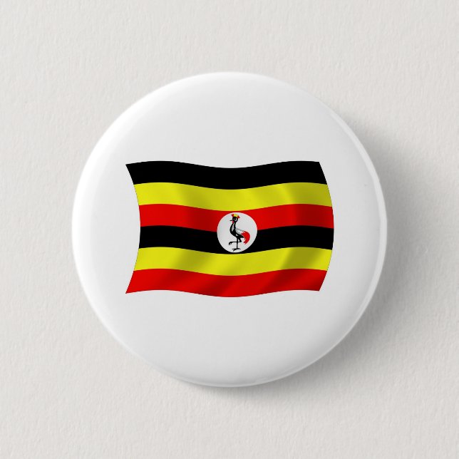 Uganda Flag Button (Front)