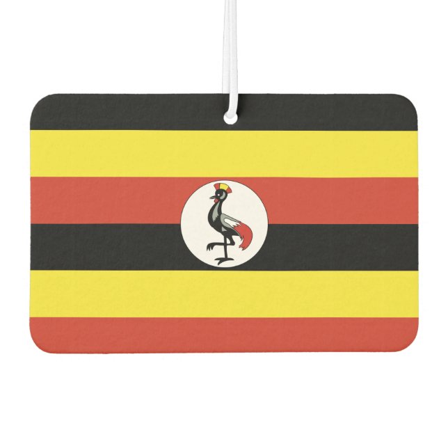 Uganda Flag Car Air Freshener (Front)