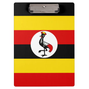 Uganda flag clipboard