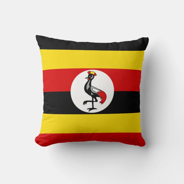 Uganda Flag Cushion (Front)