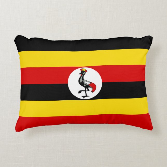 Uganda flag decorative cushion (Front)