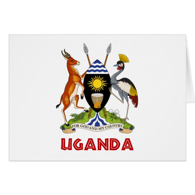 UGANDA -  flag/emblem/coat of arms/symbol (Front Horizontal)