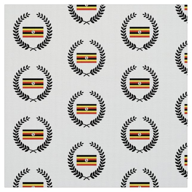 Uganda Flag Fabric (Swatch)