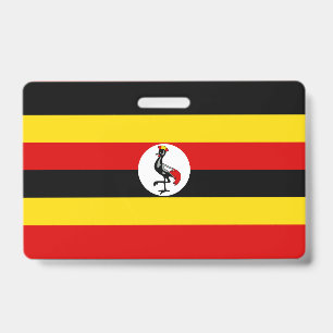 Uganda flag ID badge