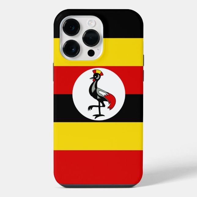 Uganda flag iPhone case (Back)