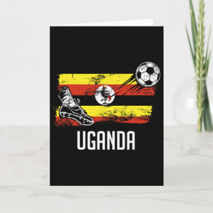 Uganda Flag Jersey Ugandan Soccer Team Ugandan Card