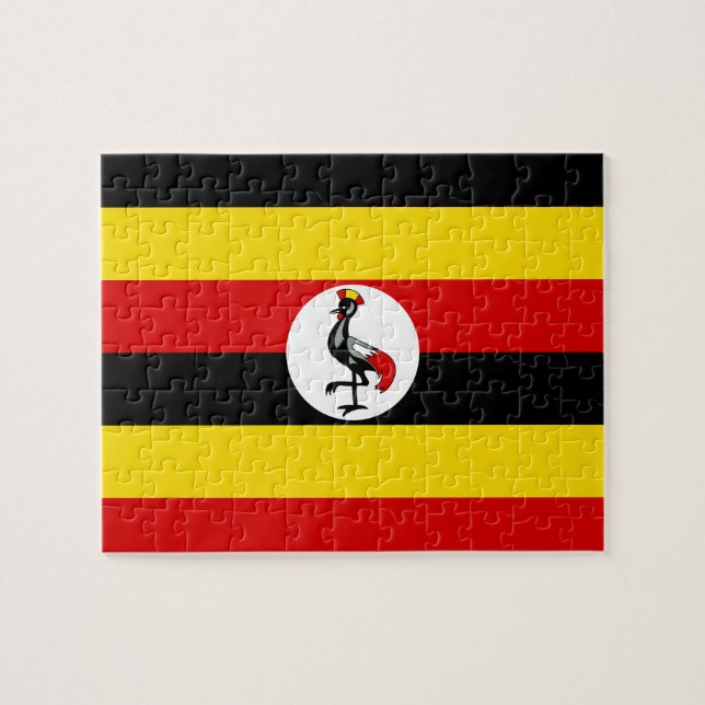 Uganda Flag Jigsaw Puzzle (Horizontal)