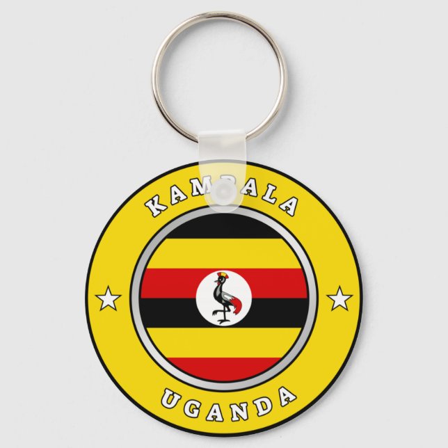 Uganda Flag Key Ring (Front)