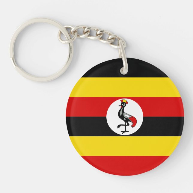 Uganda Flag Key Ring (Front)