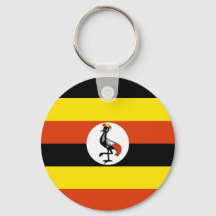 Uganda Flag Key Ring