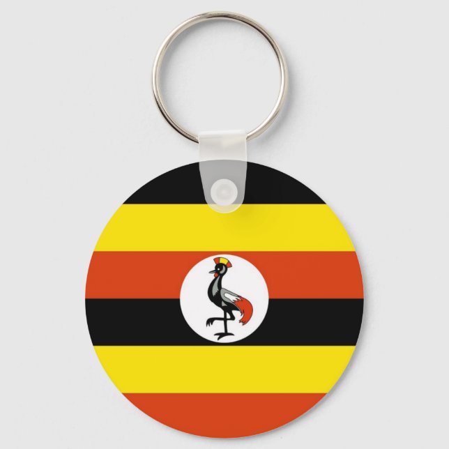 Uganda Flag Key Ring (Front)