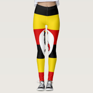 Uganda flag leggings