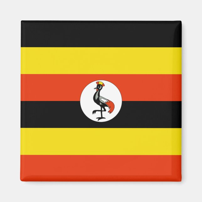 Uganda Flag Magnet (Front)