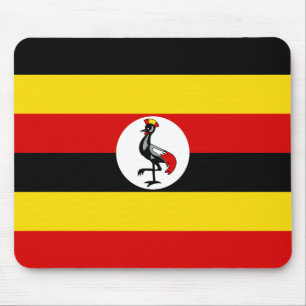 Uganda Flag Mouse Mat
