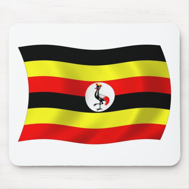 Uganda Flag Mousepad (Front)