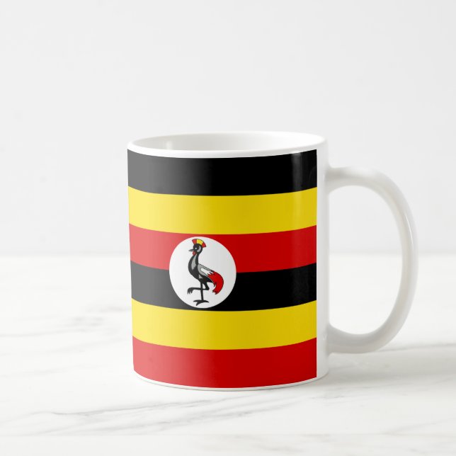 "Uganda Flag Mug - Bold National Pride Ceramic Cof (Right)