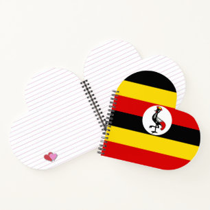 Uganda flag notebook