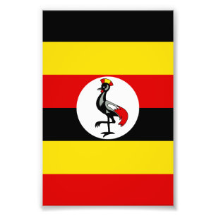 Uganda flag photo print