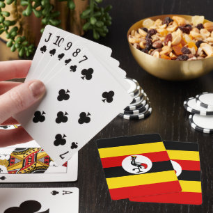 Uganda flag playing cards