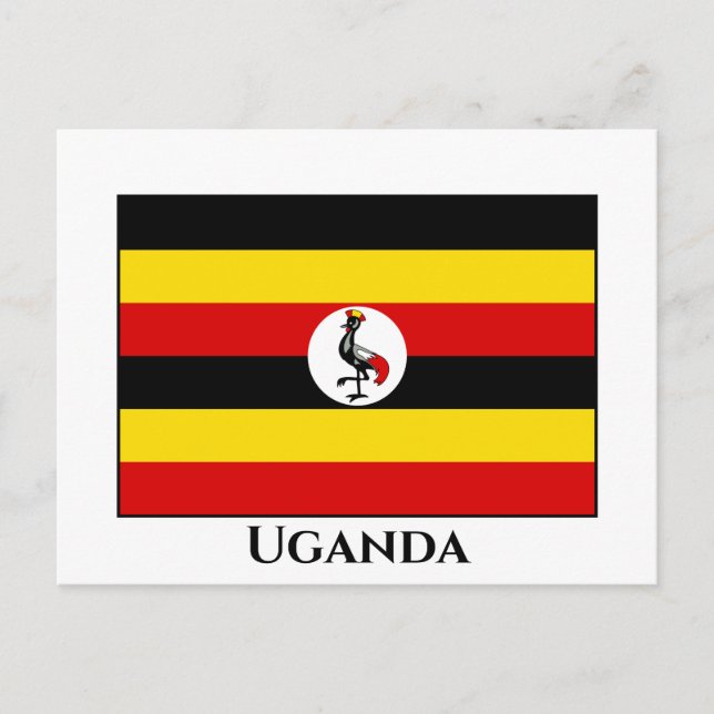 Uganda Flag Postcard (Front)
