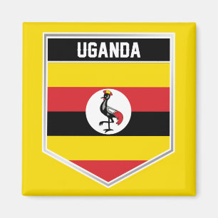 Uganda Flag Shield Magnet