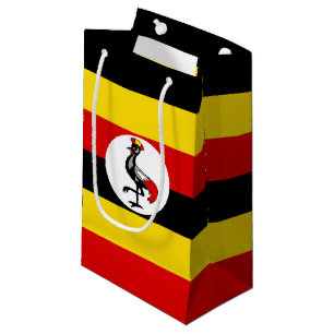 Uganda flag small gift bag