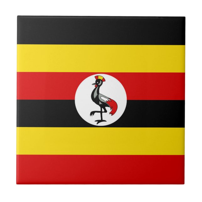 Uganda flag tile (Front)