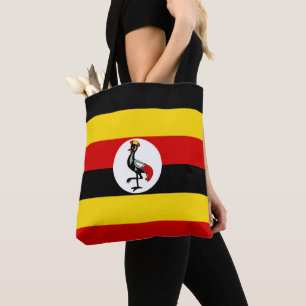 Uganda flag tote bag