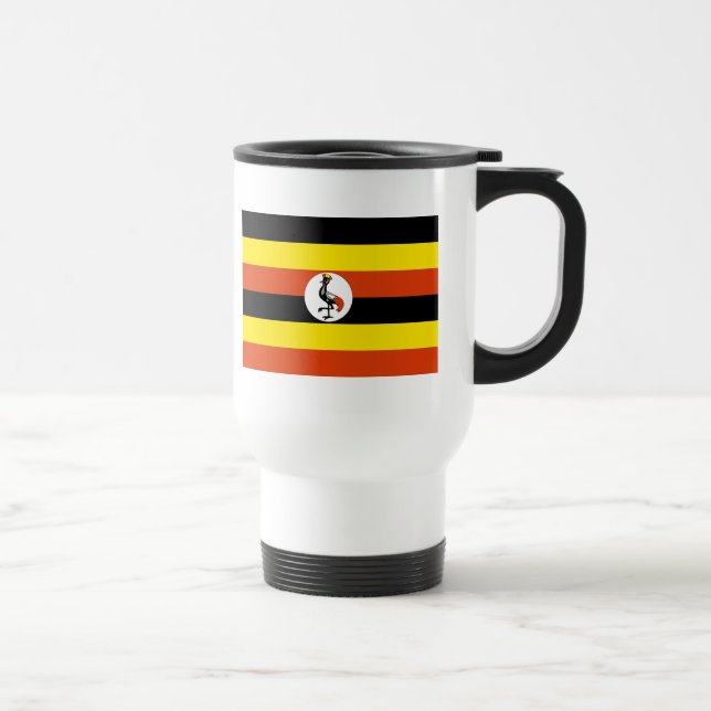 uganda flag travel mug (Right)