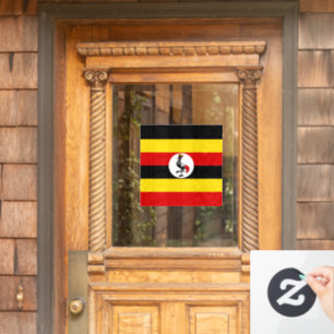 Uganda flag window cling