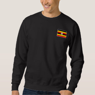 Uganda Flag With Vintage Ugandan National Colours Sweatshirt