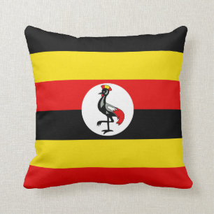 Uganda Flag x Flag Pillow