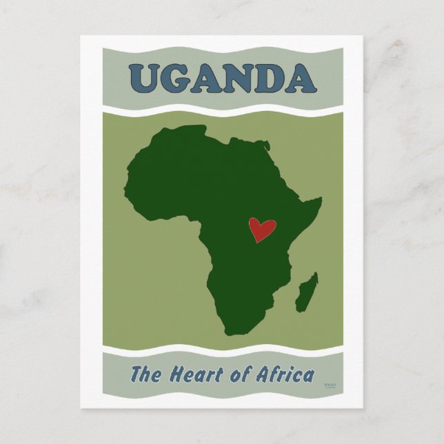 Uganda Heart of Africa Postcard (Front)