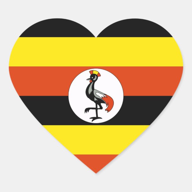 UGANDA HEART STICKER (Front)