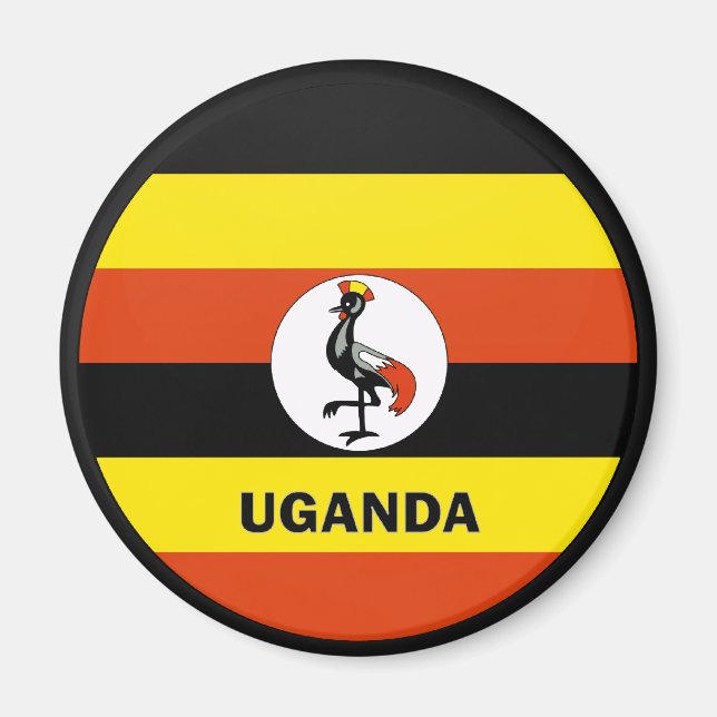 Uganda Roundel quality Flag Magnet (Front)