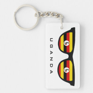 Uganda Shades custom text & colour key chain