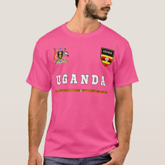 Uganda Sportsoccer Jersey Flag Football T-Shirt