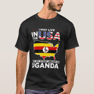 Uganda Ugandan Roots Ugandan Heritage Proud Uganda T-Shirt