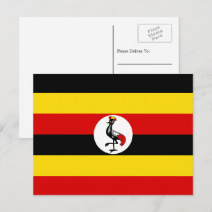 Ugandan Flag, Flag of Uganda Postcard