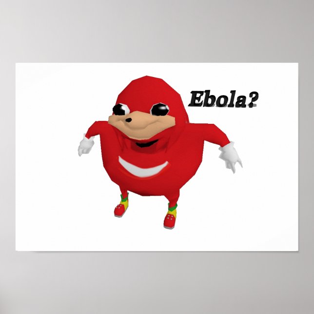 Ugandan Knuckles Warrior Poster (Front)