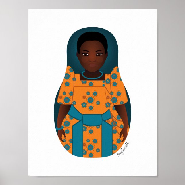 Ugandan Matryoshka Poster (Front)